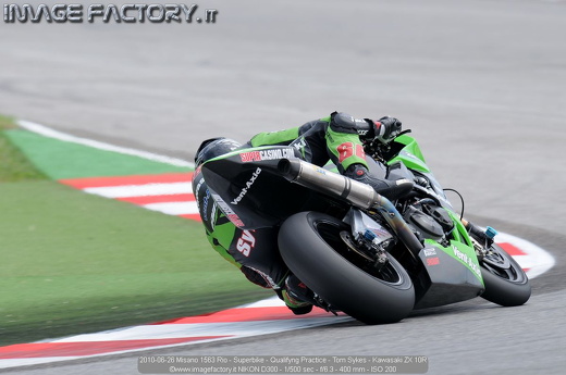 2010-06-26 Misano 1563 Rio - Superbike - Qualifyng Practice - Tom Sykes - Kawasaki ZX 10R